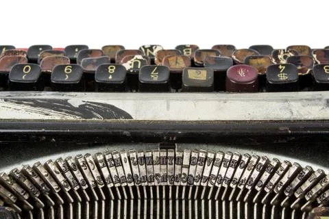Rusty dirty typewriter Stock Photos