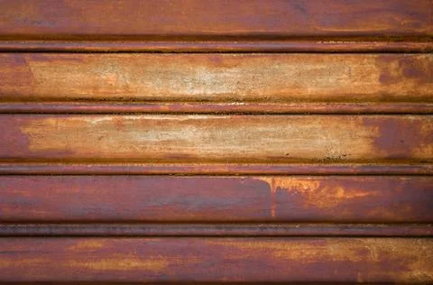 Rusty door garage Stock Photos
