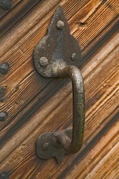 Rusty doorknob Stock Photos