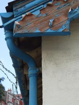 Rusty drain pipe Stock Photos