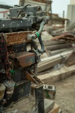 Rusty Engine Part Stock Photos