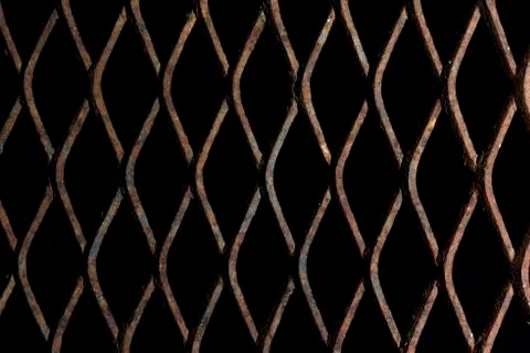 Rusty expanded metal Stock Photos