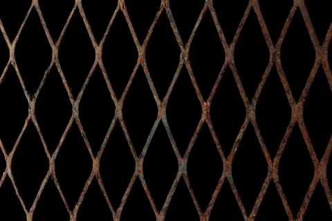 Rusty expanded metal Stock Photos