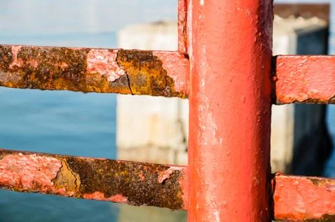 Rusty fence Stock Photos
