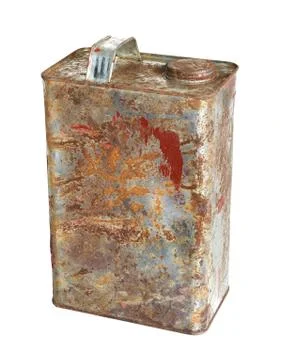 Rusty gallons can Stock Photos