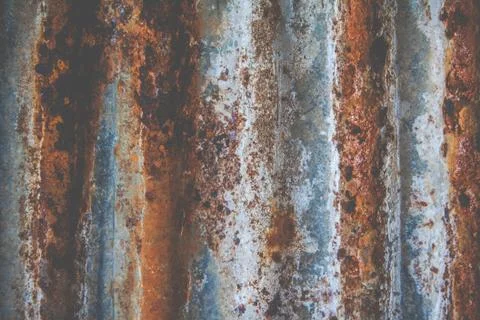 Rusty galvanized iron plate Stock Photos