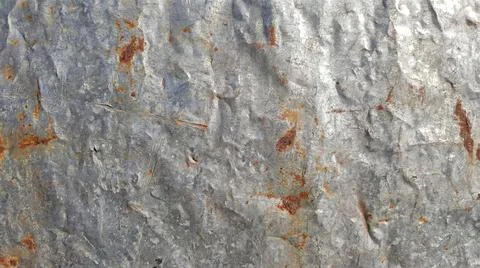 Rusty galvanized metal surface with hammered texture showing oxidation and .. Stock Illustration