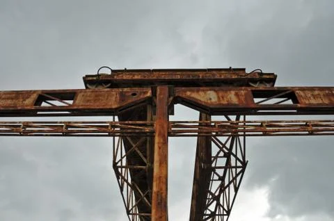 Rusty gantry Stock Photos