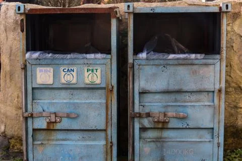 Rusty Garbage Container Stock Photos