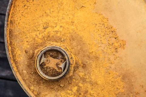 Rusty gasoline container Stock Photos