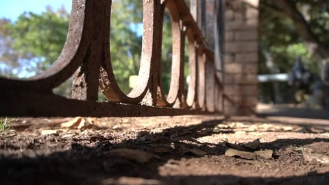 Rusty Gate Stock Footage 141151063