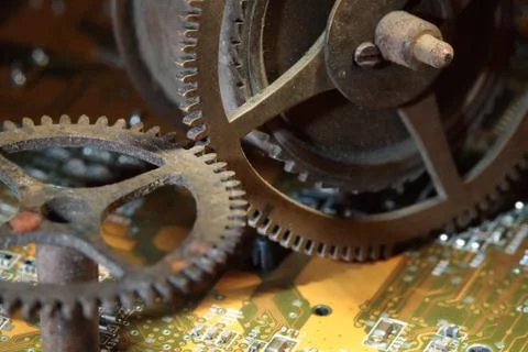 Rusty gears Stock Photos