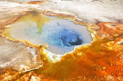 Rusty geyser Stock-Fotos