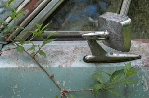 Rusty green car Stock Photos
