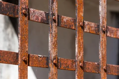 Rusty grid Stock Photos