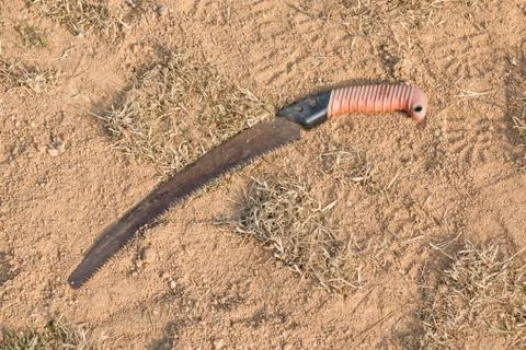 Rusty handsaw Stock Photos