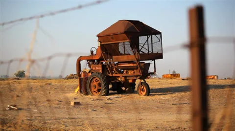 Rusty Harvester 01 HD Stock-Footage 37927988