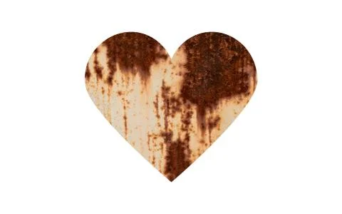 Rusty heart Stock Photos