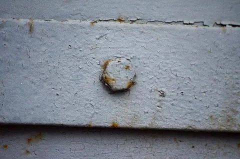 Rusty hexagonal bolt. Foto stock