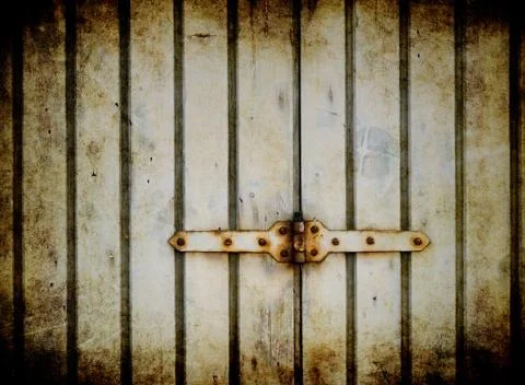 Rusty hinge background Stock Illustration