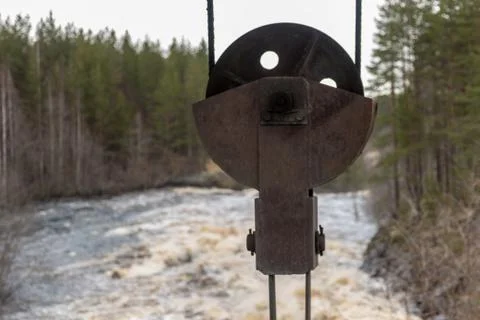 Rusty Hoisting Machine Stock Photos