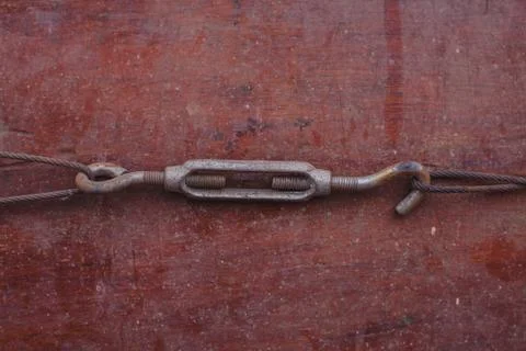 Rusty Hook binding things Stock Photos