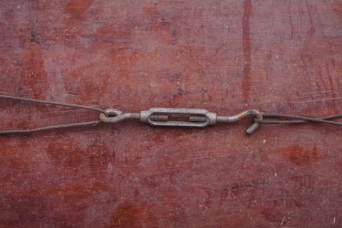 Rusty Hook binding things Stock Photos