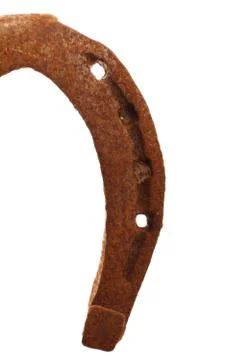 Rusty horse shoe Stock Photos