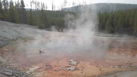 Rusty Hot Spring UHD Stock Footage 179180971
