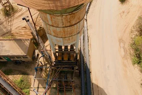 Rusty industrial aggregate. Стоковые фото