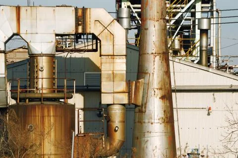 Rusty industrial Foto stock