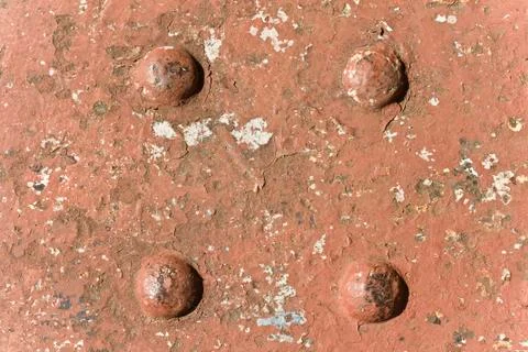 Rusty iron and rivet texture Stock Illustration
