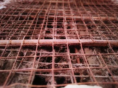 Rusty iron and wire Stock Photos