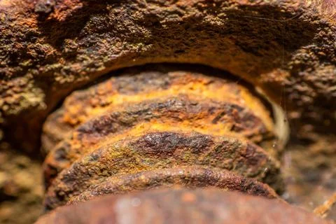 Rusty iron bolt Stock Photos