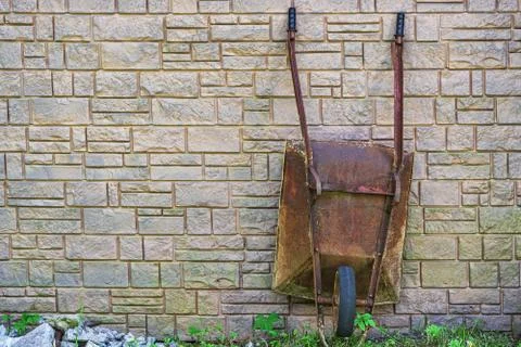 Rusty iron car. Stock Photos