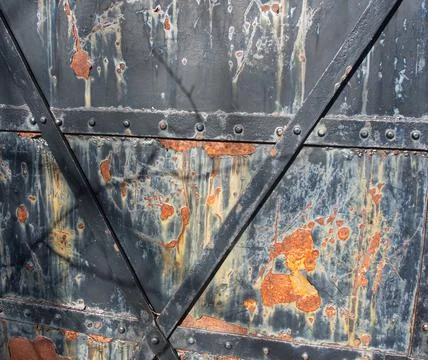 Rusty iron door 写真素材