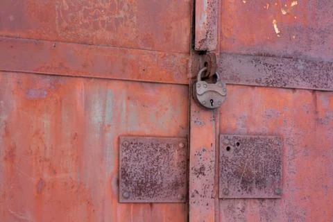 Rusty iron gates 2 Stock Photos