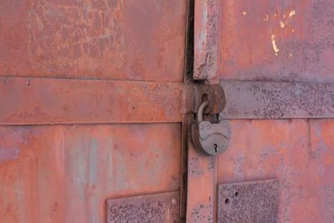 Rusty iron gates Stock Photos