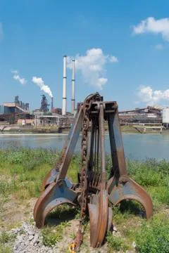 Rusty iron grabber Stock Photos