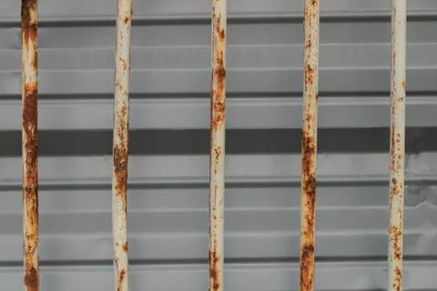 Rusty iron grating Stock Photos