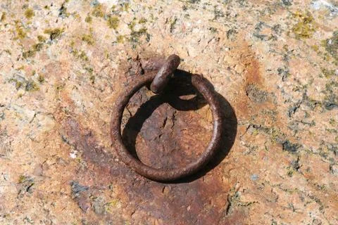 Rusty iron hook Stock Photos