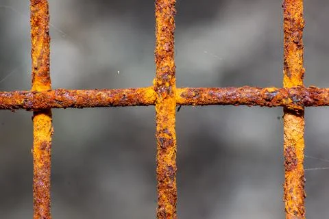 Rusty Iron Net Foto stock