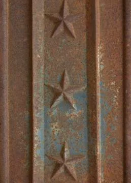 Rusty iron panel Stock Photos