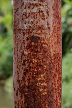 Rusty iron post backdrop Stock Photos