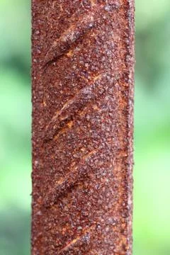 Rusty iron rod Stock Photos