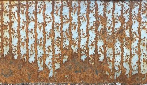 Rusty iron roller shutter, grunge steel iron background Stock Photos