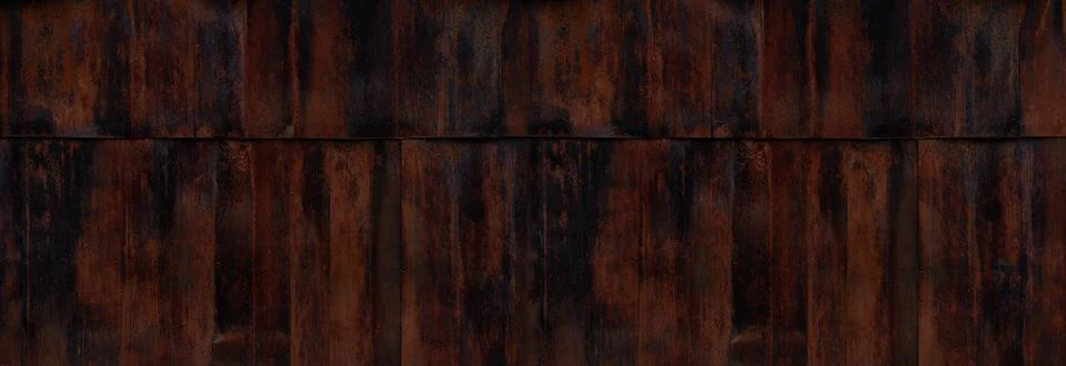 Rusty iron sheet wall for background Stock Photos
