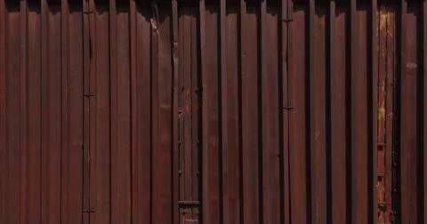 Rusty iron sheet wall for background Stock Photos