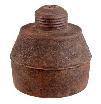 Rusty kerosene lamp Stockfoto's