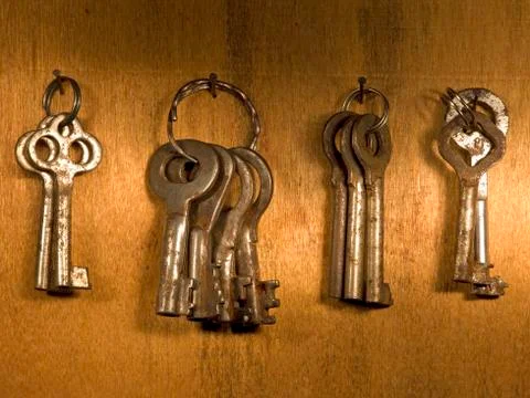 Rusty keys. Stock Photos